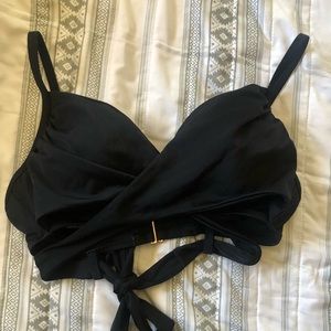 Shade and shore wrap push up swim top